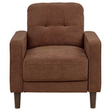 Bowen II 3-piece Fabric Upholstered Track Arm Sofa Set Rust