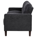 Bowen II Fabric Upholstered Track Arm Sofa Steel Grey