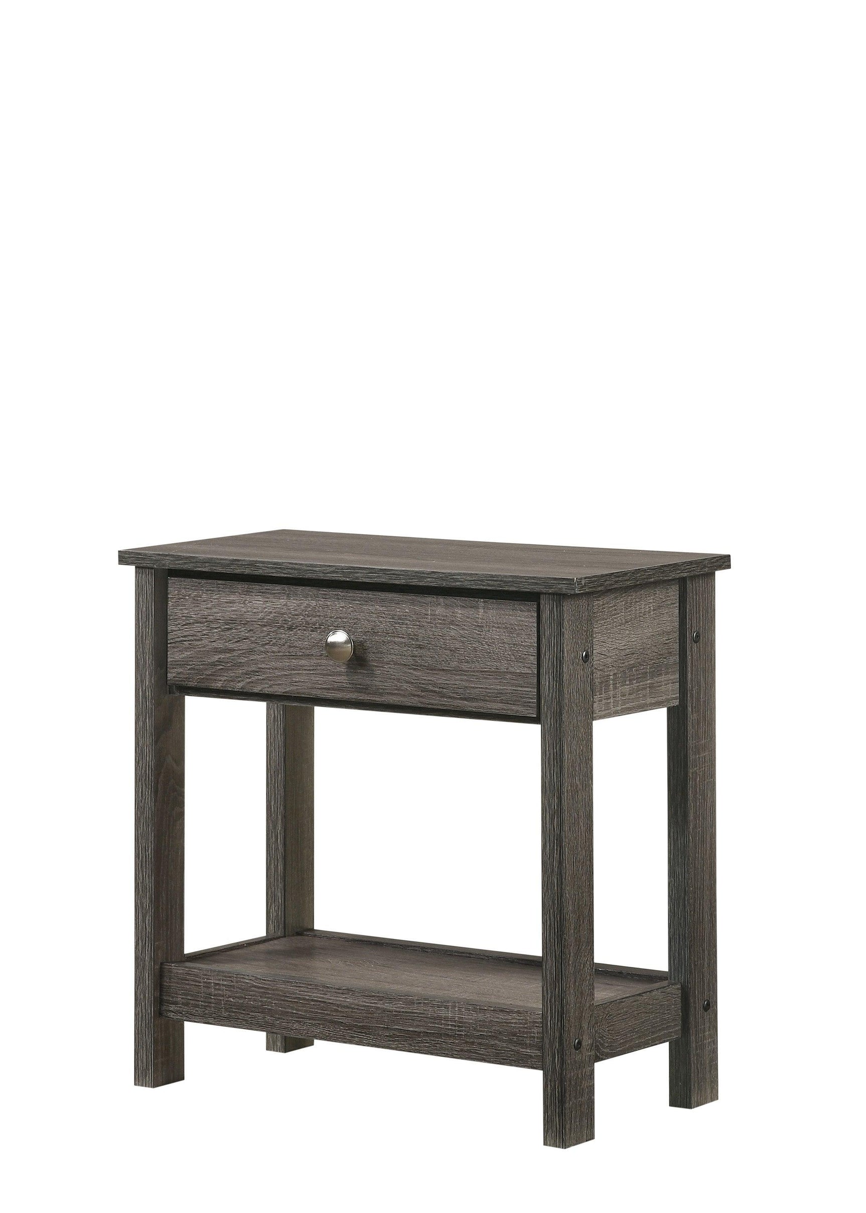 Skyler Gray Modern Sleek Contemporary Wood Queen Platform Bed - Ella Furniture