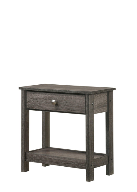 Skyler Gray Modern Sleek Contemporary Wood Queen Platform Bed - Ella Furniture