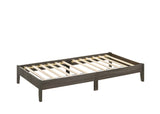 Skyler Gray Modern Sleek Contemporary Wood King Platform Bed - Ella Furniture