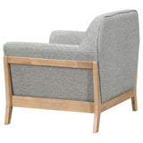 Vaughn Fabric Upholstered Flared Arm Accent Chair Grey