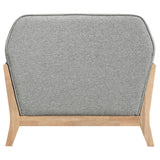 Vaughn Fabric Upholstered Flared Arm Accent Chair Grey