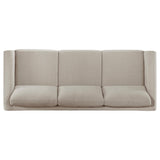 Islington 2-piece Upholstered Panel Arm Sofa Set Taupe