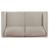 Islington 2-piece Upholstered Panel Arm Sofa Set Taupe