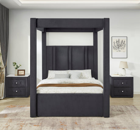 Jayla Black King Canopy Bed view 2