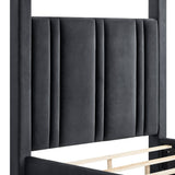 Jayla Black King Canopy Bed view 4