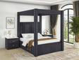 Jayla Black Queen Canopy Bed from Ella Furniture