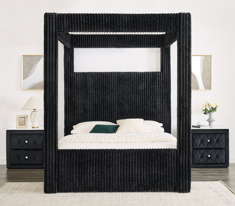 Carla Black Queen Canopy Bed view 2