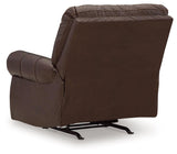 Colleton Dark Brown Leather Recliner - Ella Furniture