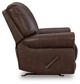 Colleton Dark Brown Leather Recliner - Ella Furniture