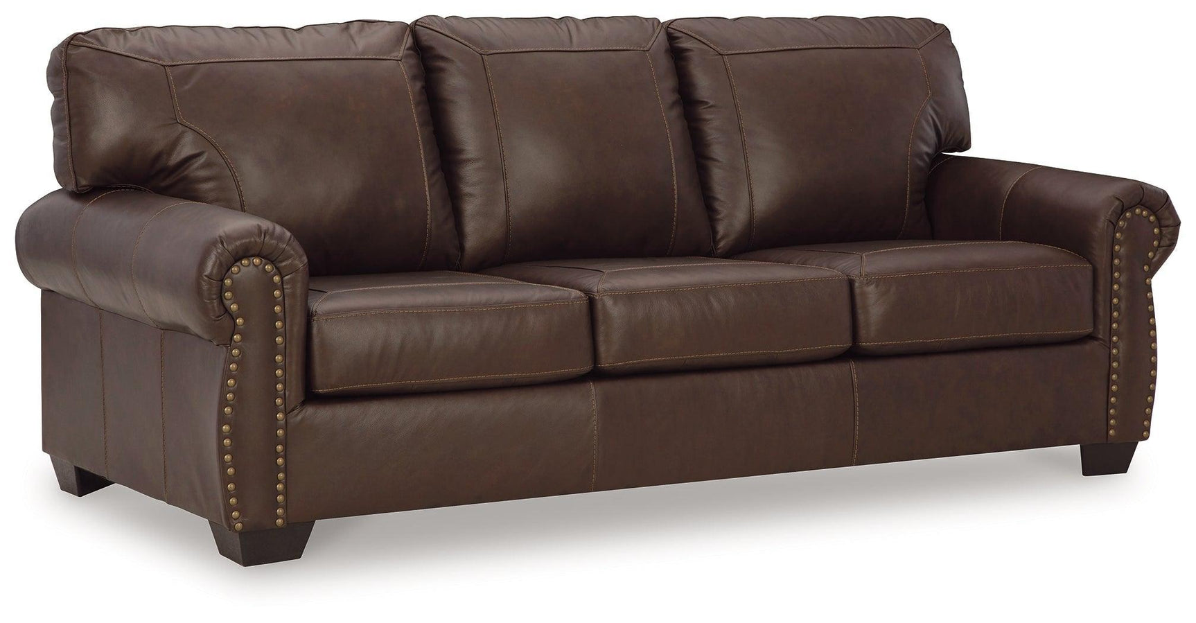 Colleton Dark Brown Leather Sofa - Ella Furniture