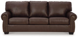 Colleton Dark Brown Leather Sofa - Ella Furniture