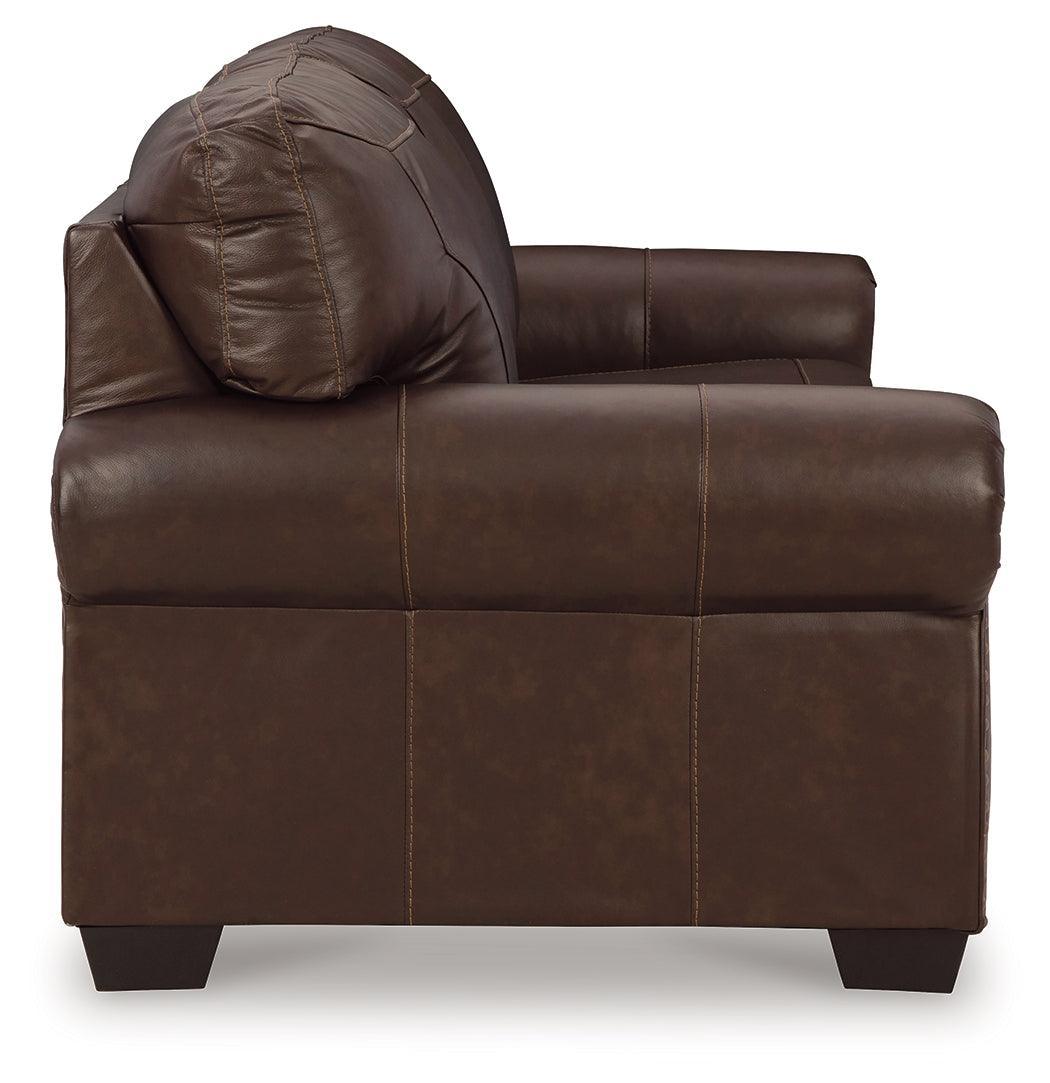 Colleton Dark Brown Leather Sofa - Ella Furniture