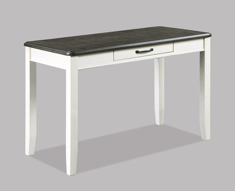 Dakota Chalk/Brown Modern Transitonal Wood Rectangular Desk & Chair - Ella Furniture