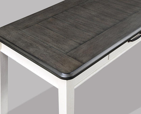 Dakota Chalk/Brown Modern Transitonal Wood Rectangular Desk & Chair - Ella Furniture