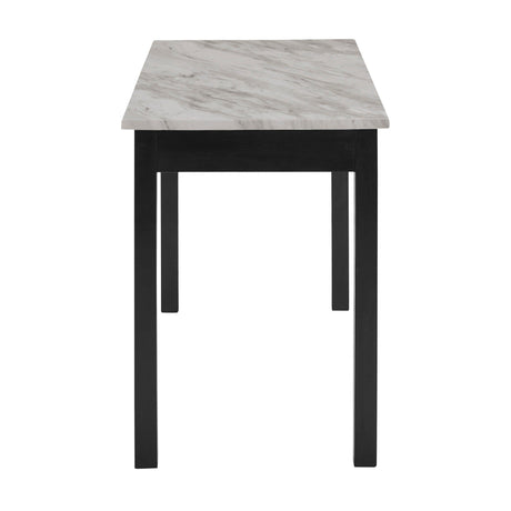Lennon Black/White Velvet Modern Contemporary Wood And Veneers Desk & Chair Set - Ella Furniture