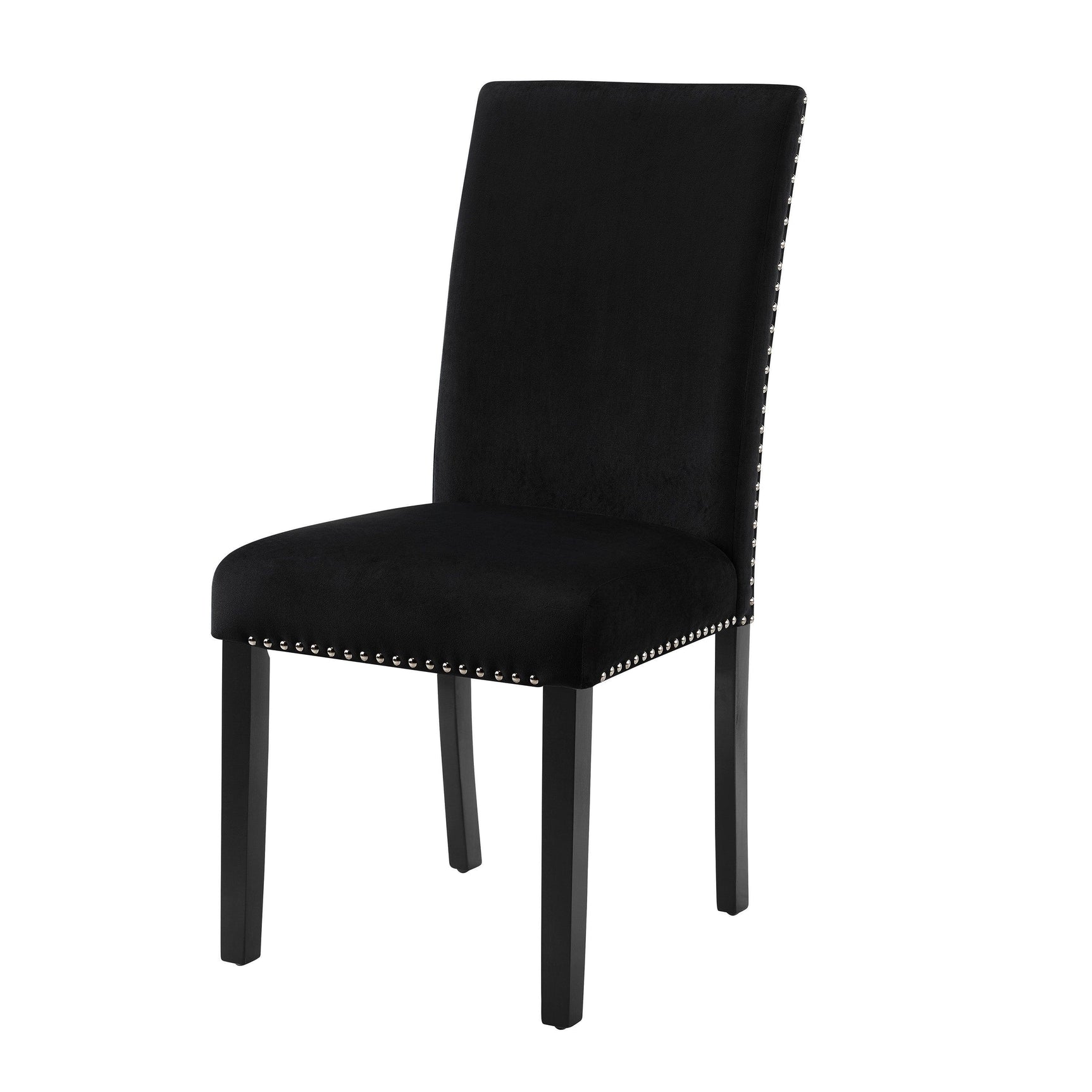 Lennon Black/White Velvet Modern Contemporary Wood And Veneers Desk & Chair Set - Ella Furniture
