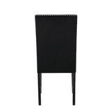 Lennon Black/White Velvet Modern Contemporary Wood And Veneers Desk & Chair Set - Ella Furniture