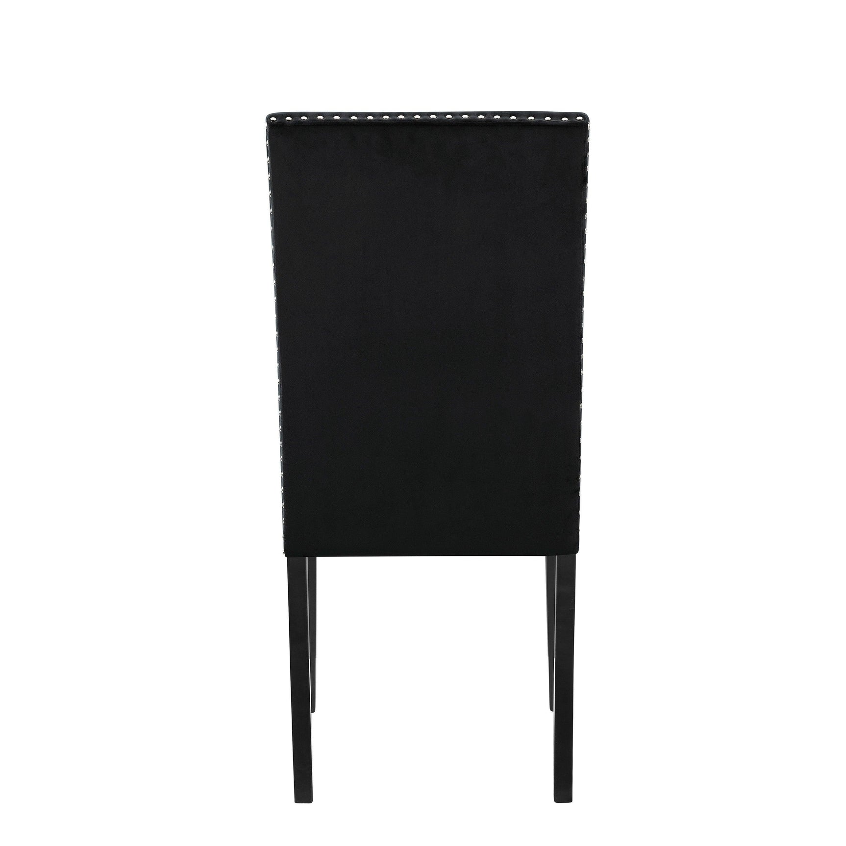 Lennon Black/White Velvet Modern Contemporary Wood And Veneers Desk & Chair Set - Ella Furniture