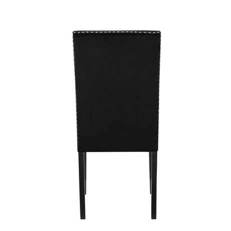 Lennon Black/White Velvet Modern Contemporary Wood And Veneers Desk & Chair Set - Ella Furniture