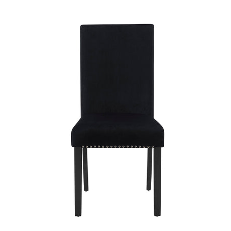 Lennon Black/White Velvet Modern Contemporary Wood And Veneers Desk & Chair Set - Ella Furniture
