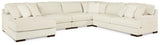 Zada Ivory 5-Piece Sectional With Chaise 52204S9 - Ella Furniture