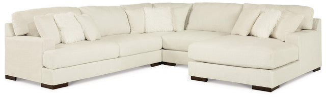 Zada Ivory 4-Piece Sectional With Chaise 52204S7 - Ella Furniture