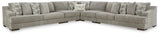 Bayless Smoke Chenille 5-Piece Sectional