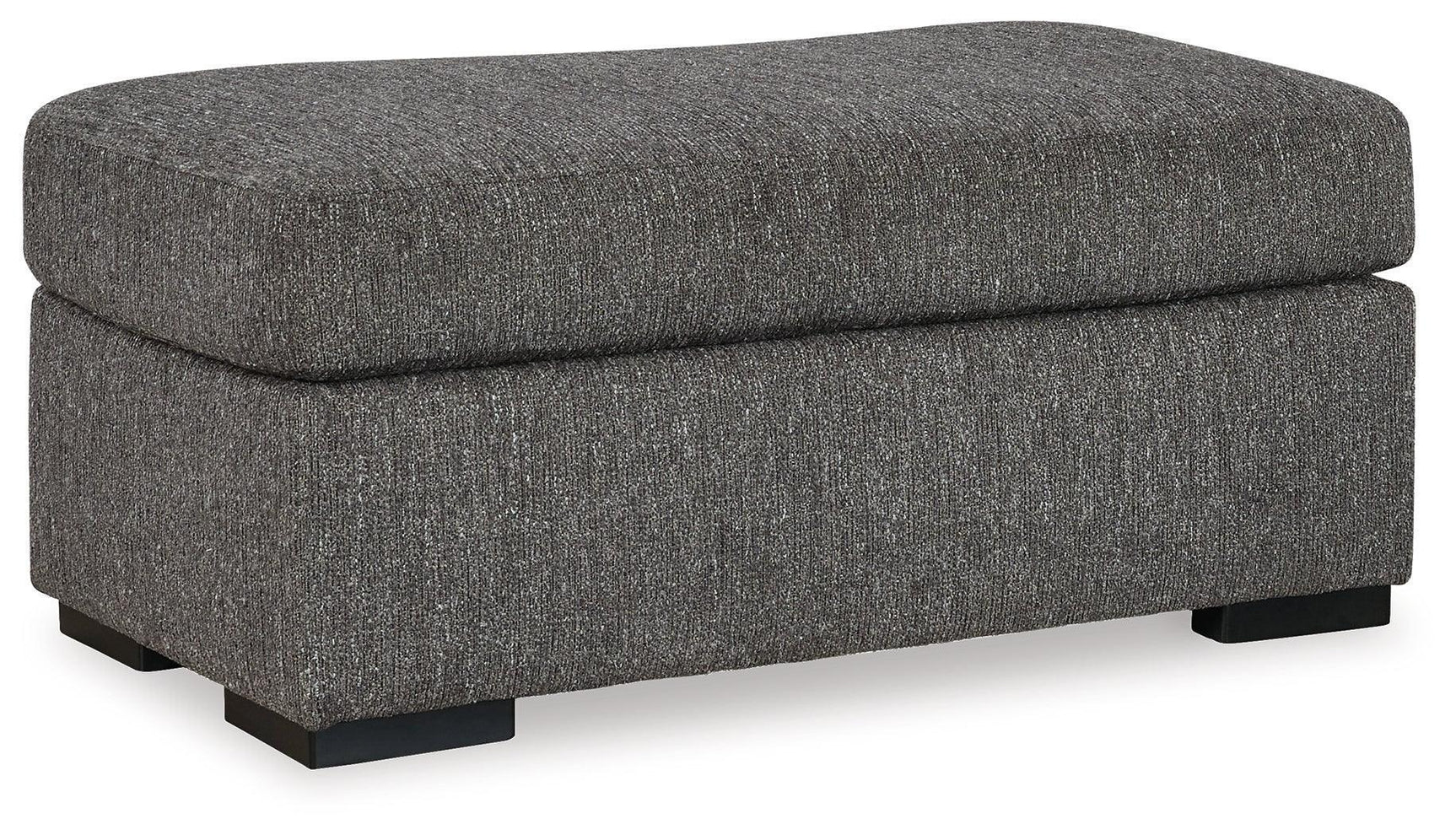 Gardiner Pewter Chenille Upholstered Ottoman