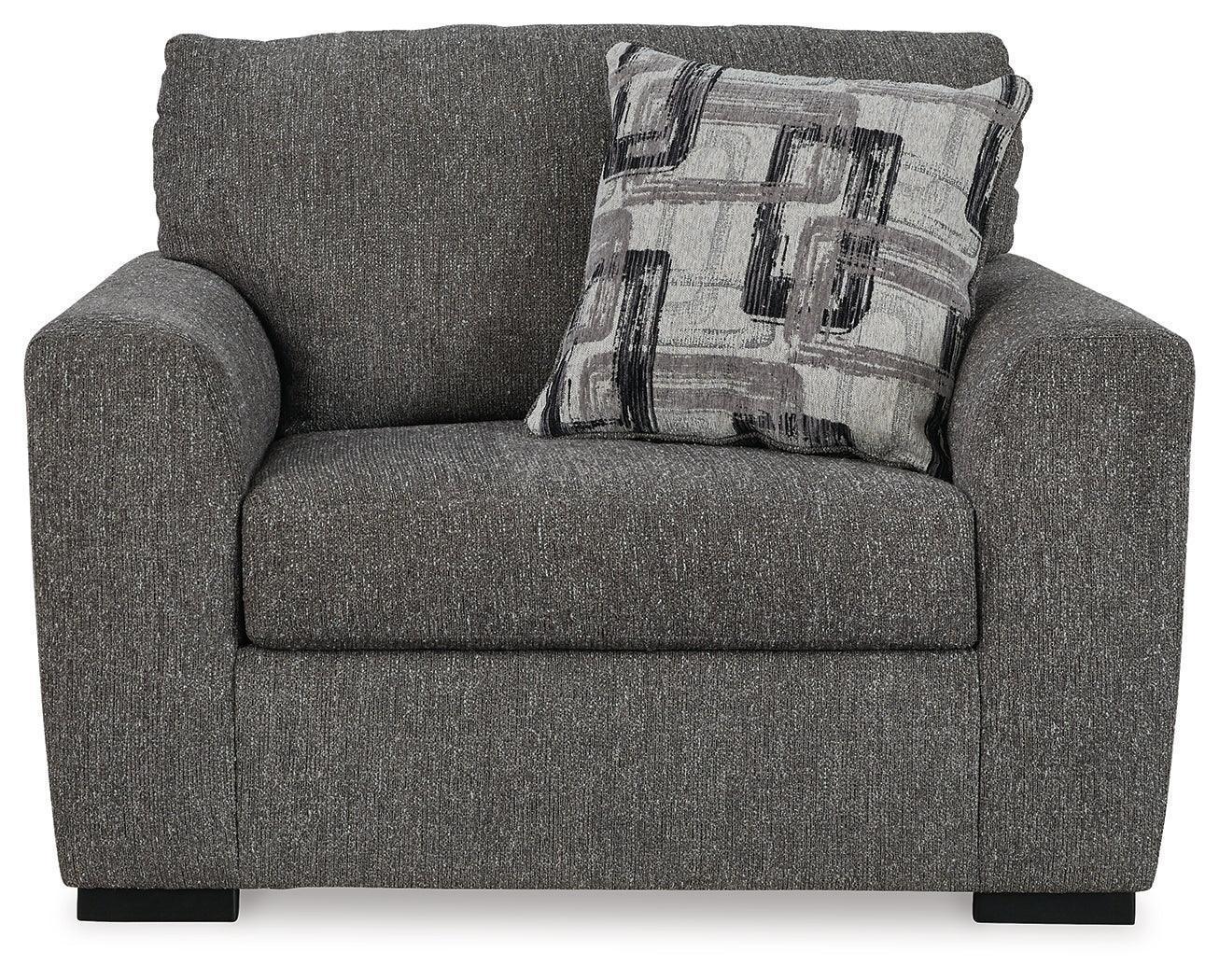 Gardiner Pewter Oversized Chenille Chair