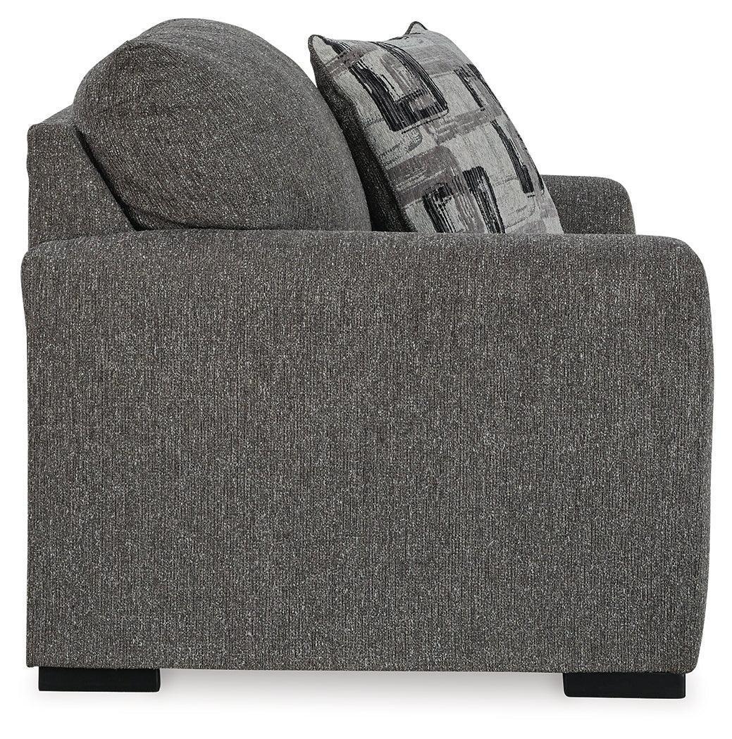 Gardiner Pewter Oversized Chenille Chair