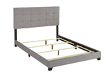 Florence Gray Fabric Wood Twin Upholstered Tufted Bed - Ella Furniture