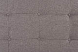 Florence Gray Fabric Wood Queen Upholstered Tufted Bed - Ella Furniture