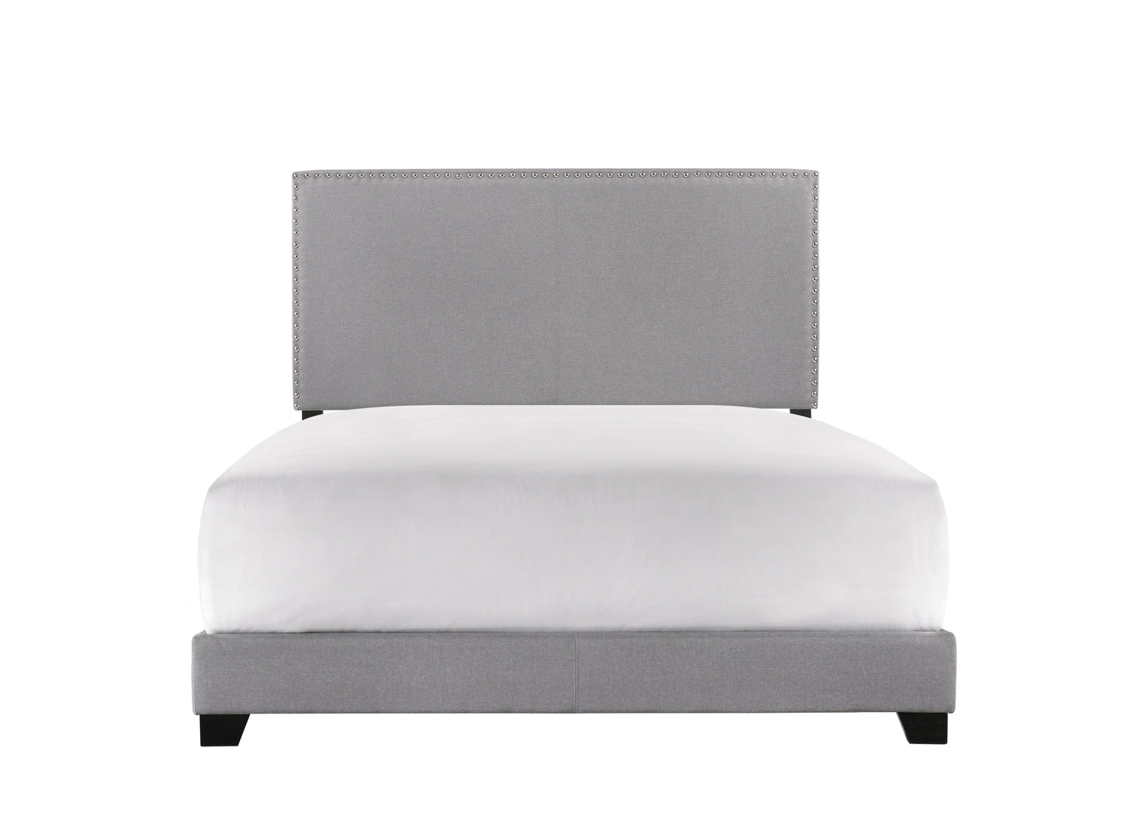 Erin Gray Fabric Wood Full Upholstered Bed - Ella Furniture