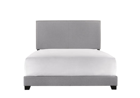 Erin Gray Fabric Wood Full Upholstered Bed - Ella Furniture