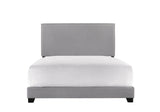 Erin Grey Modern Contemporary Plywood Fabric Upholstered Panel Complete Queen Bed - Ella Furniture