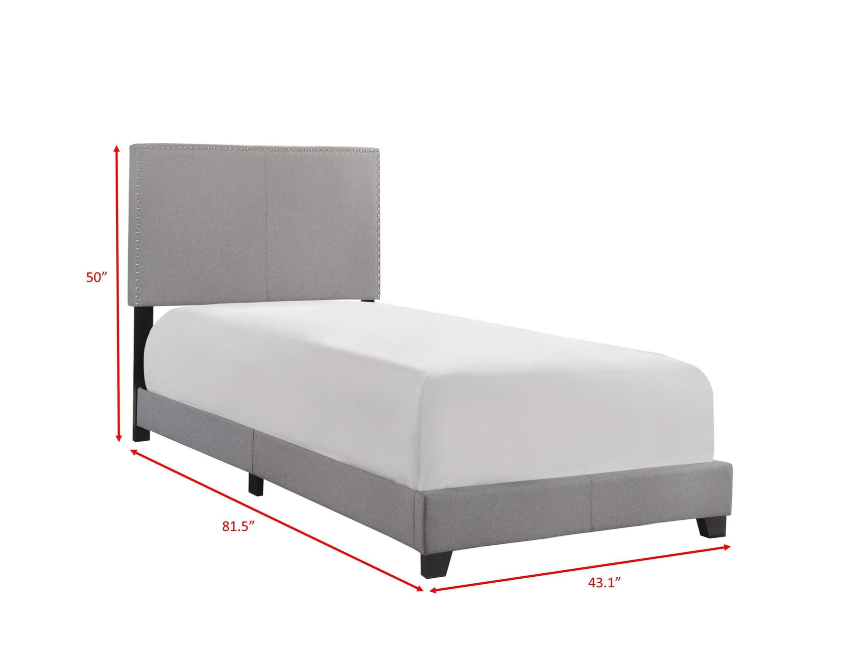 Erin Grey Modern Contemporary Plywood Fabric Upholstered Panel Complete Queen Bed - Ella Furniture