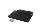 Erin Black Pu Faux Leather Wood Twin Upholstered Bed - Ella Furniture