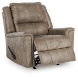 Lixtowel Fog Faux Leather Recliner