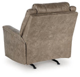 Lixtowel Fog Faux Leather Recliner