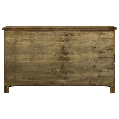 Doherty 6-Drawer Bedroom Dresser Rustic Brown — product image 7