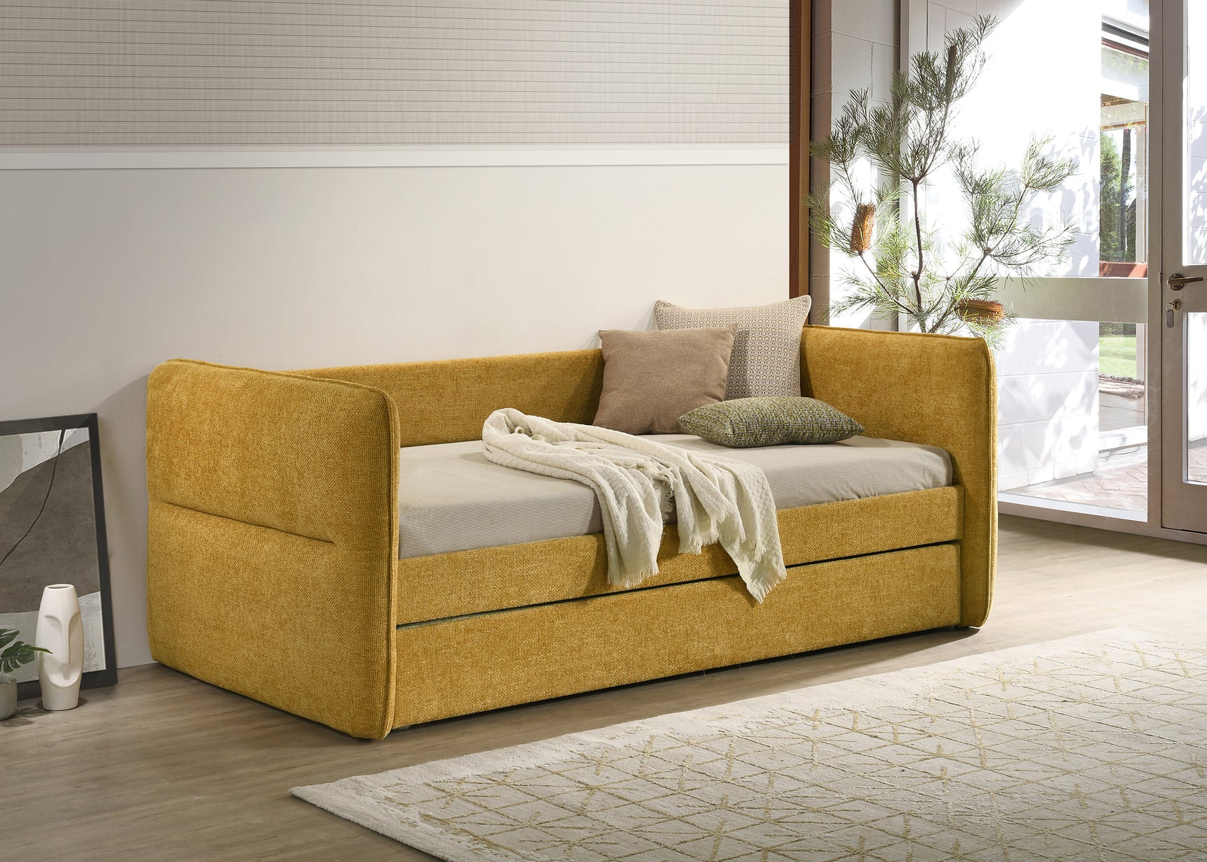 Philipa Gold Upholstered Daybed