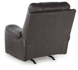 Femley Smoke Faux Leather Recliner