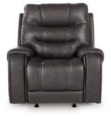 Femley Smoke Faux Leather Recliner