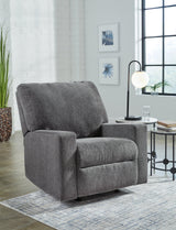 Rannis Pewter Chenille Recliner