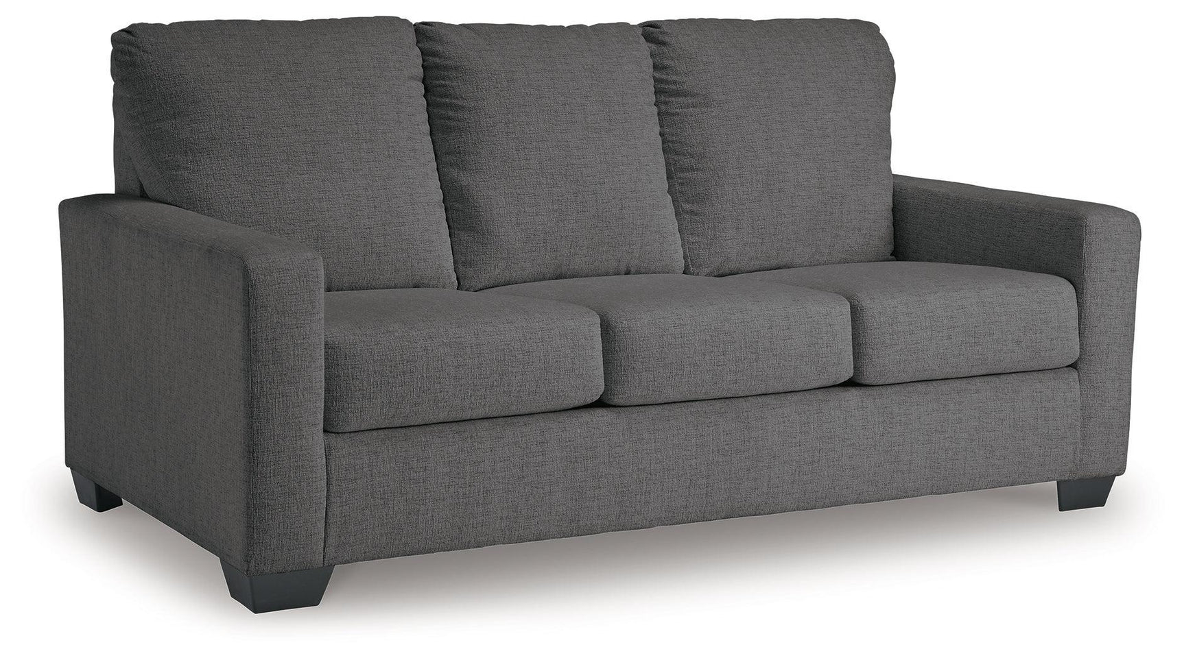 Rannis Pewter Chenille Full Sofa Sleeper - Ella Furniture