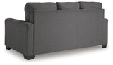 Rannis Pewter Chenille Full Sofa Sleeper - Ella Furniture