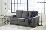 Rannis Pewter Chenille Full Sofa Sleeper - Ella Furniture