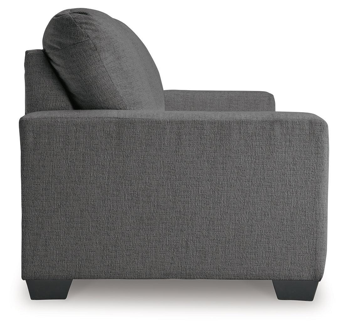 Rannis Pewter Chenille Full Sofa Sleeper - Ella Furniture